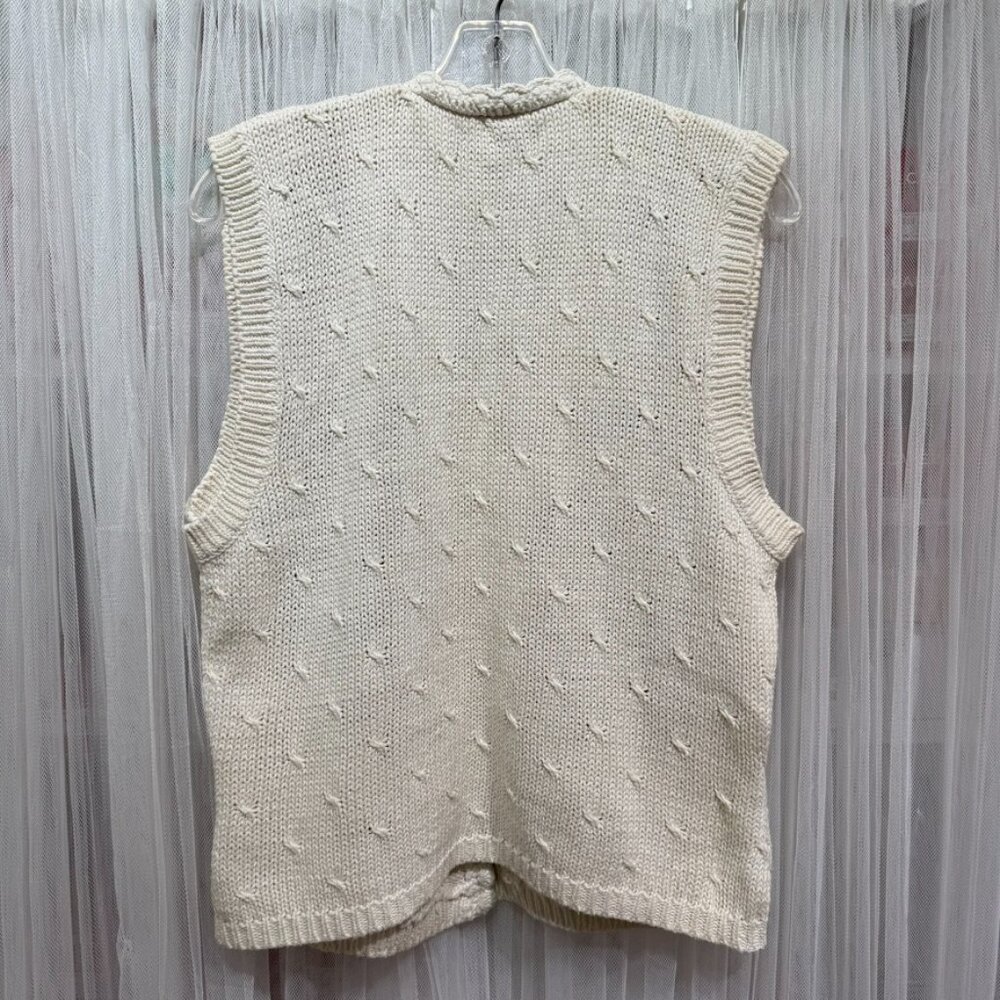 Vintage Casual Corner Women’s Floral Embroidered Knit Sweater Vest Size M - Picture 4 of 10
